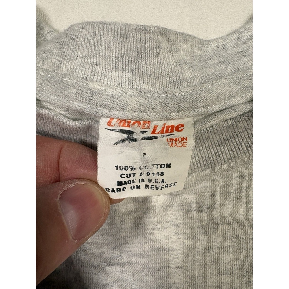 Vtg 2003 LIUNA Laborers Union 100th Anniversary T Shirt Large Gray Union Line - Picture 3 of 8